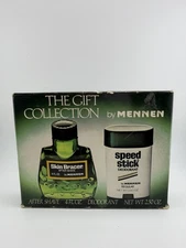 Vtg Mennen Skin Bracer After Shave + Speed Stick Deodorant- Gift Collection Set