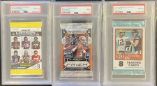 2017 Panini Football Packs/1 PSA 10, 1 PSA 9, 1 PSA 8 Mahomes RC?