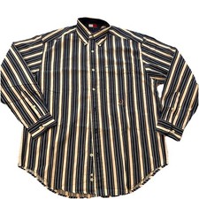 Vintage 90's Tommy Hilfiger Crest Button Up Shirt Variety Stripe Men  s M