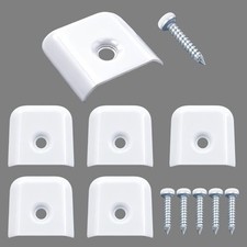 6 Pack RV Flat End Cap Camper Trailer Aluminum Extrusion for Vinyl Trim 