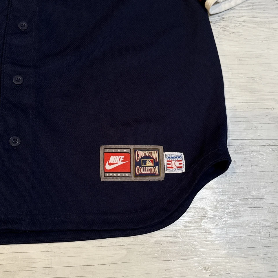 VTG MLB Nike Cooperstown New York Yankees Reggie Jackson Sewn Jersey Sz Large - Image 4 of 4