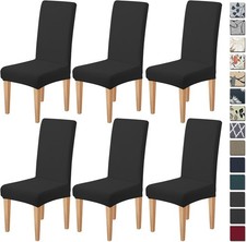 High Stretch Chair Covers for Dining Chairs, Washable Dining Chair Covers Set of