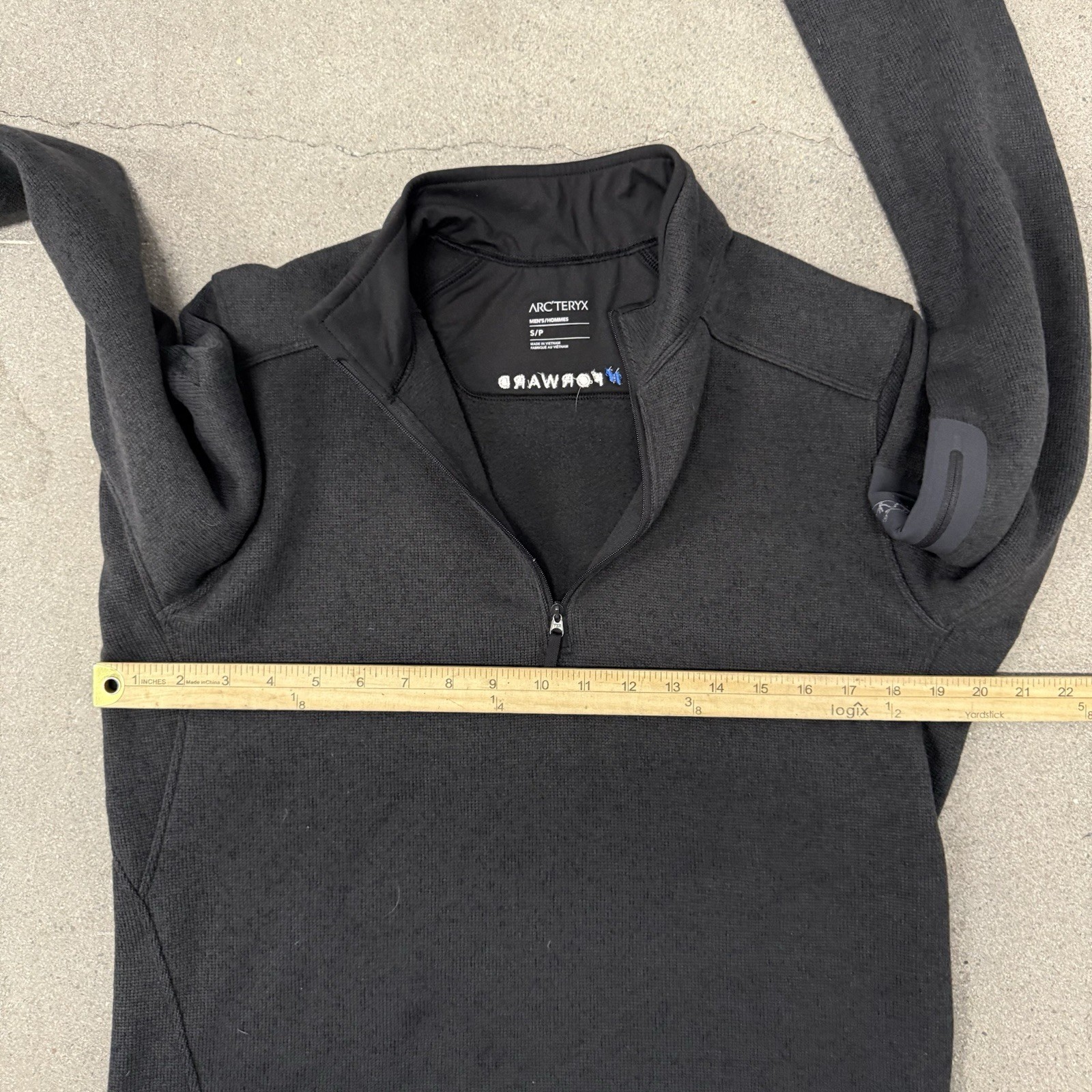 ARC'TERYX Giacca pile Arcteryx taglia small 1 4 zip grigio