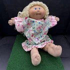 Cabbage Patch Kids Vintage 1978, 1982  Girl Doll Blond Hair Up and Blue Eyes