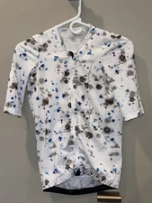 Velocio Men's Blurred Floral UL Jersey - Size Small - Ultralight Mesh Cycling SS