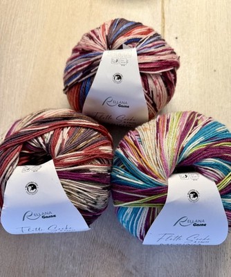 3x 100g Sockenwolle 4-fach/ Flotte Socke Merino von Rellana Garne