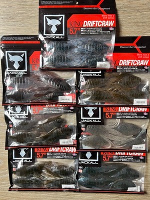 Jackall King Drift Craw 5.7'' JDM Sinking Soft Plastic Creature Bait Fishing Lure