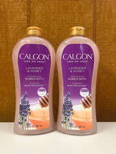 2 Calgon Take Me Away Lavender  Honey Moisturizing Bubble Bath 30 Oz. Each