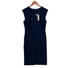 New! J. CREW Resume Dress in Italian Wool Blend Womens 6 Black $248 CD369 W753