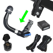 AHK Anhängerkupplung abnehmbar +7p E-Satz für BMW 7er F01 08-15 4-Tür Stufenheck