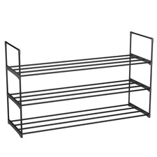 Schuhregal Schuhständer Schuhaufbewahrung Metallregal 3 Ebenen Schuhablage