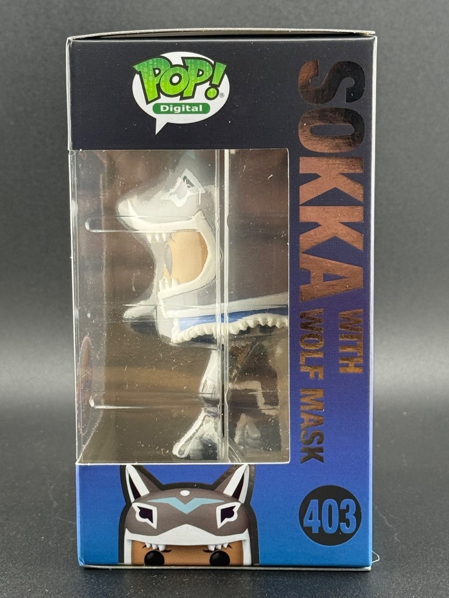 Funko Pop! Digital #403 Avatar Sokka Wolf Mask Legendary LE 1741 +