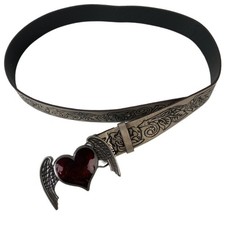 Stylish Trendy Waistbelt Wing Heart Design Durable Metal Waistband Belt