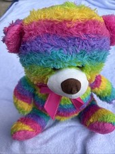 Rainbow Bear 16" Stuffed Plush Teddy Bear