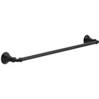 Ashlyn 24 in. Wall Mount Towel Bar Bath Hardware Accessory in Matte Black