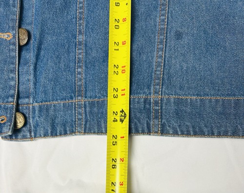 The Quacker Factory QVC Denim Vest Sleeveless Patiotric Beaded Top Womens 1X EUC - Picture 8 of 12
