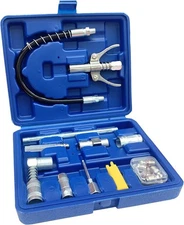 Grease Gun Accessory Kit Quick Connect Coupler Set Lubrication 17 Pieces
