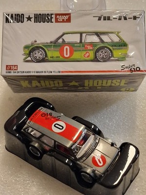 Mini GT Kaido House #164 CHASE Datsun Kaido 510 Wagon OG Flow Yellow