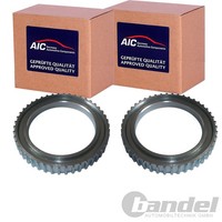 2X AIC ABS-SENSORRINGE Vorne Beidseitig Passend FÜR Saab 900 9000 Links+Rechts