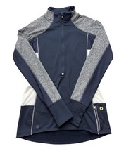 Athleta Pullover Womens Medium Blue Colorblock 1/4 Zip Long Sleeve Running Top