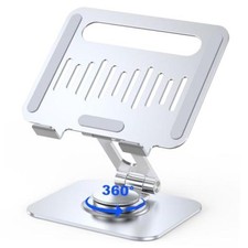 Aluminum Tablet Stand, 360  Rotating iPad Holder Fits 4-13"  Foldable
