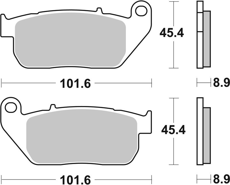 Plaquettes de frein Brembo 07HD13SA en métal fritté route pour moto