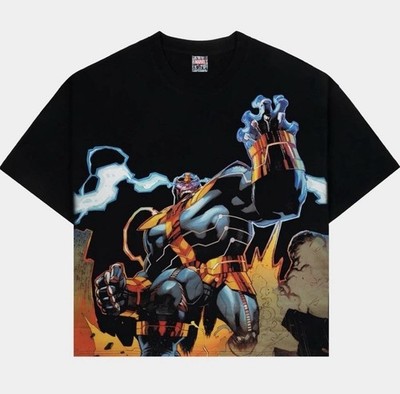 Marvel Thanos Graphic Men's Black Cotton T-Shirt M Short Sleeve