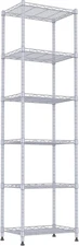REGILLER 6 Wire Shelving Steel Storage Rack Adjustable Unit Shelves for Laundry