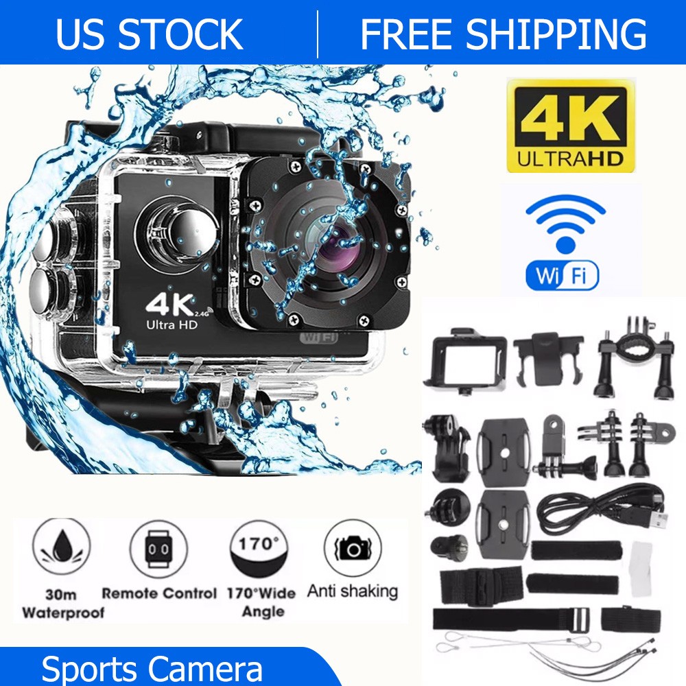 4K Action Camera Sport Video Underwater Waterproof Camera Wifi Remote For Go Pro-image