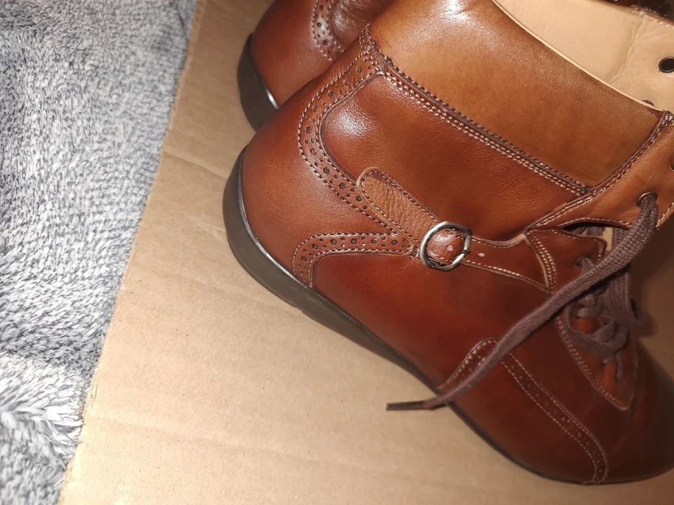 Botas Mezlan Pasquale Marrón Talla 11M Hechas a Mano España 17892 Foto 3 de 4