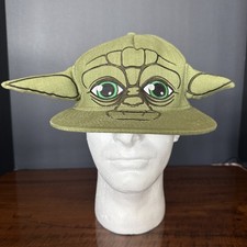Star Wars Green Yoda With Ears Clone Wars Hat SnapBack Bioworld