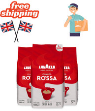 Lavazza Qualita Rossa Coffee Beans 1kg (3 Bags) Bulk Fresh Roast, New