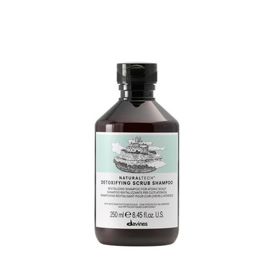 Detoxifying Scrub Shampoo 8.45 Fl Oz Deep Cleanse Artichoke Davines Naturaltech