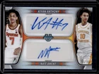 2025-26 Bowman Kiyan Anthony Nate Ament Dual Auto Autograph Chrome #/10