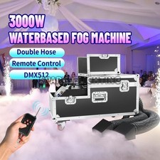 PAIDUN 3000W Dual Outlet Water Based Mist Machine Low Lying Smoke Stage Effect