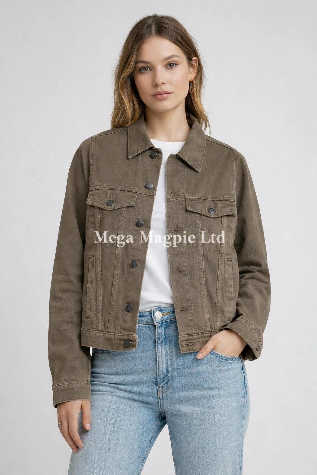 RAEY JK3357 Denim Jacket Brown Ladies Oversized Jacket ALL SIZES RRP £250
Opens in a new window or t