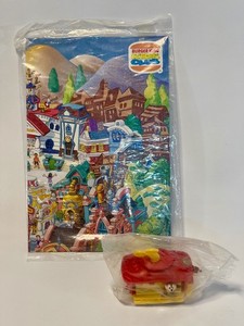 Disneyland's Mickey's Toontown Map and Wind Up Toy from Burger King