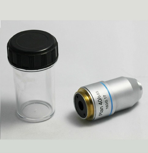 Microscope Objective Lens PLAN DIN 4X 10X 20X 40X 60X 100X RMS Thread CNSCOPE - Picture 4 of 12