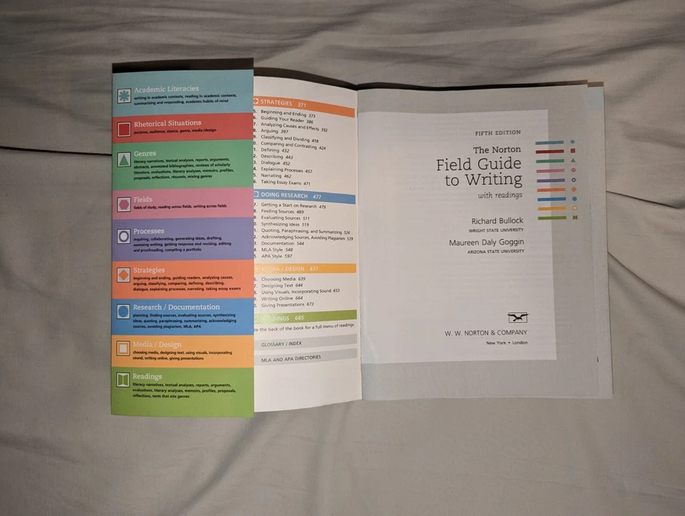 The Norton Field Guide to Writing with Readings (5E) - College English Textbook - Image 3 of 4