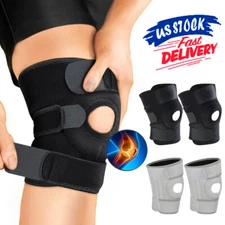 US Compression Knee Brace Patella Supports Meniscus Sport Joint Pain Wrap Bandge