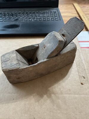 Vintage Coffin Plane Smoothing Block Plane 7-1/2'' Unmarked 