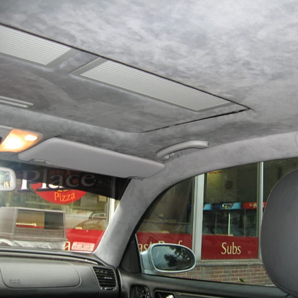 Light Grey Suede Headliner Fabric Material 60"x60" Car Roof Liner