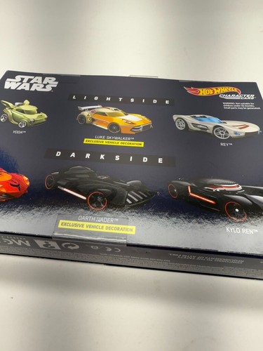 Star Wars Hot Wheels Light Side vs. Dark Side Character Car Bundle YODA Kylo Rey - Picture 13 of 14