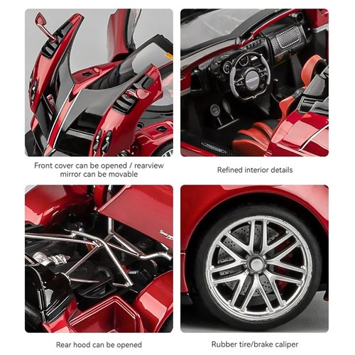 1:18 Pagani Huayra BC Diecast Model Car - Alloy, Openable Doors, Gift Box - Picture 6 of 10