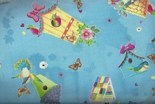 Blessed bird houses Quilting Treasures fabric