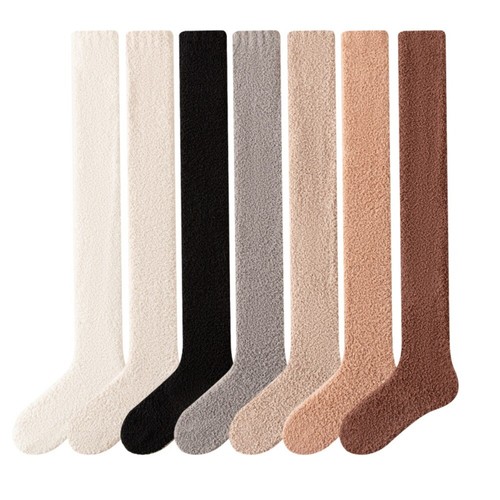 Thicken Long Tube Stockings Woolen Thigh High Stockings Home - Picture 3 of 19