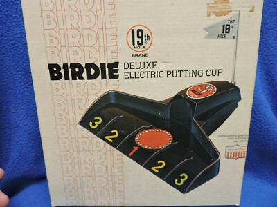 Tasse à Putting électronique Vintage 19th Hole, Birdie Deluxe Verte, Retour Balle Auto