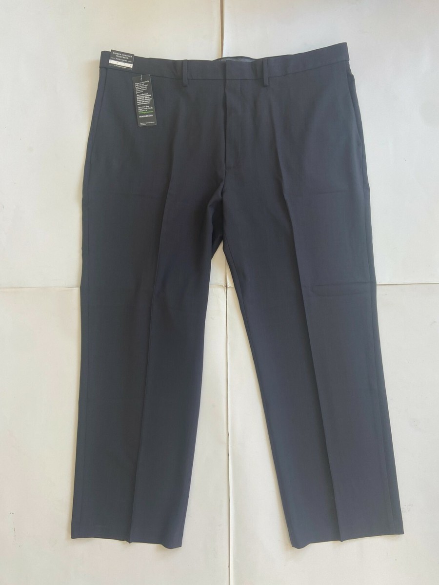 NWT Mens Haggar Premium Comfort classic fit Dress Pants SZ 44WX30L Charcoal  (N8) | eBay