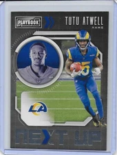 2021 Panini Playbook TUTU ATWELL Next Up Insert Rams #NXT-TAT Rookie RC
