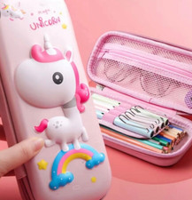 Unicorn Pencil Pen Case Pink for Back to School